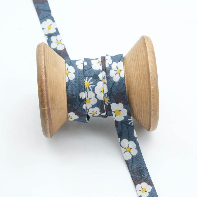 Liberty Fabrics Mitsi Navy Bias Tape - Maison Klem